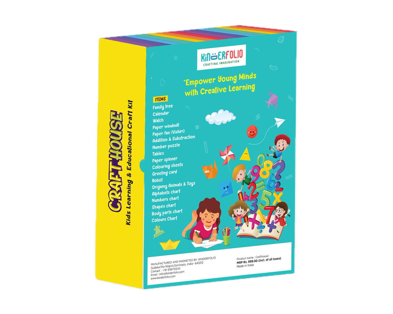 Craft House for Kids | Educational DIY kit for Children | 20 + Activities for Kids